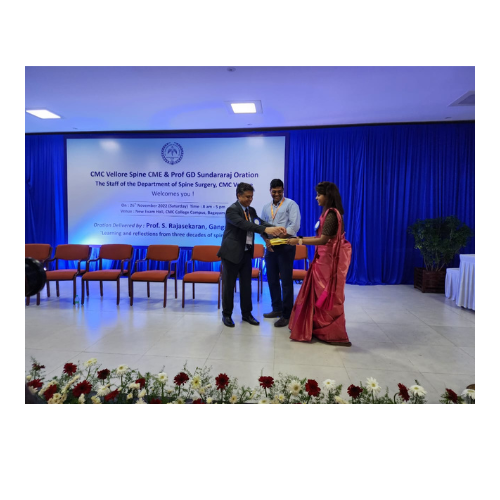CMC Vellore Spine CME & Prof GD Sundararaj Oration